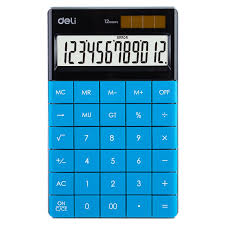 Калькулятор 12разр. Touch Blue 1589 Deli
