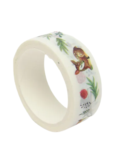 Yopishqoq tasma dekorativ MESHU "Cute deer" 1 5 sm*3м
