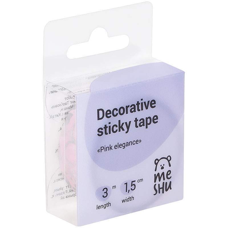 Yopishqoq tasma dekorativ MESHU "Pink elegance" 1 5sm*3м