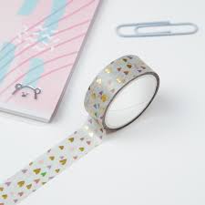 Yopishqoq tasma dekorativ MESHU "Small hearts" 1 5sm*3м