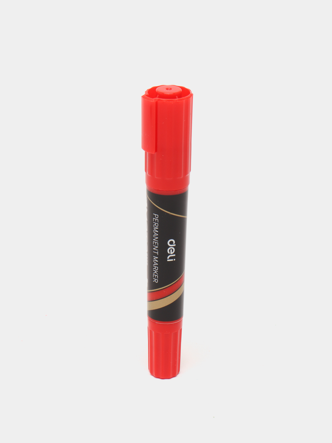 Маркер перманентный двух сторонный Red U72-RD Deli