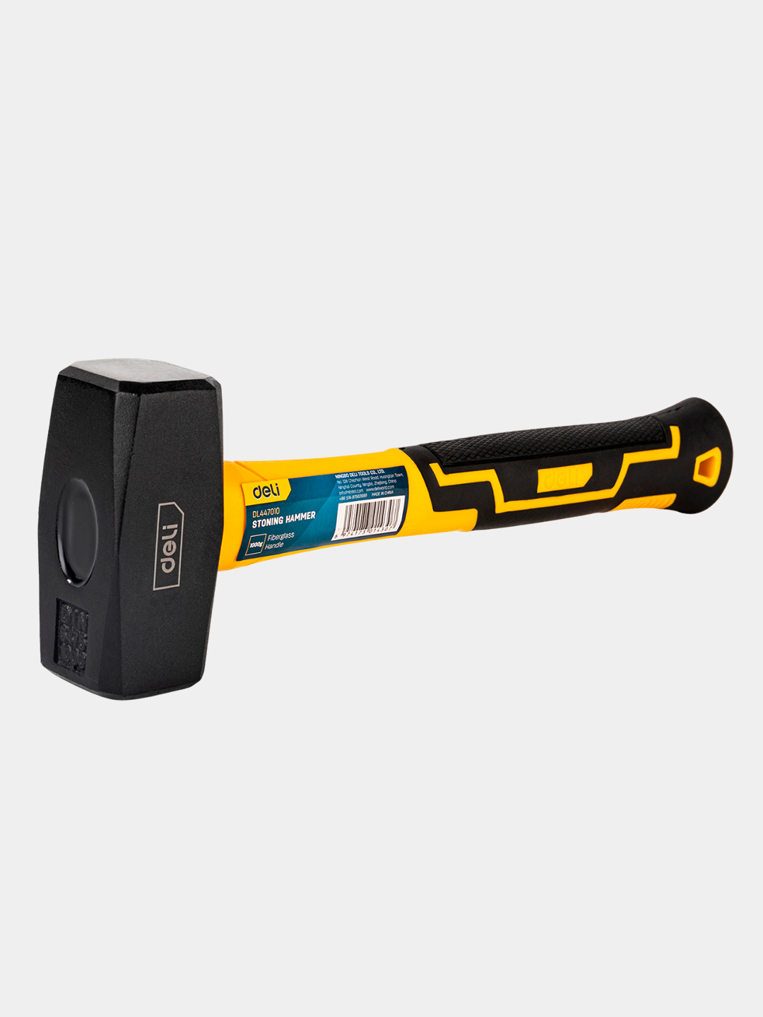 Молоток для камня 1кг EDL447010 Deli Yellow-Black