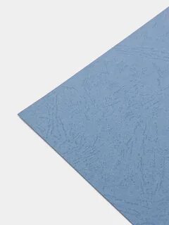 Обложка для переплёта карт. А4 100шт 210гр/м Leather Blue Bindi