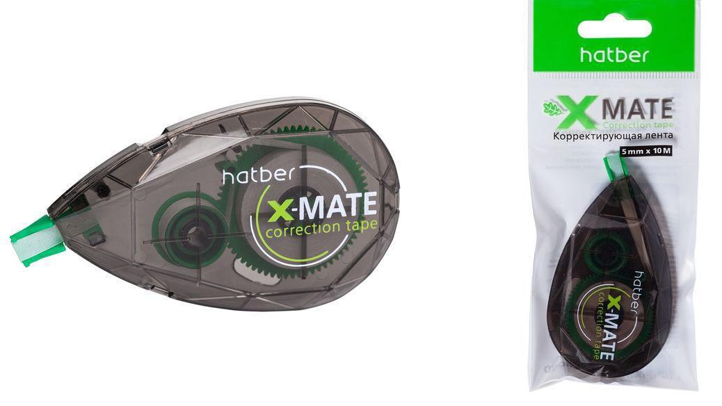 Tuzatuvchi lenta Hatber X-Mate DIAMOND, 5 mm × 10 m, paketda, osish uchun ilgakli