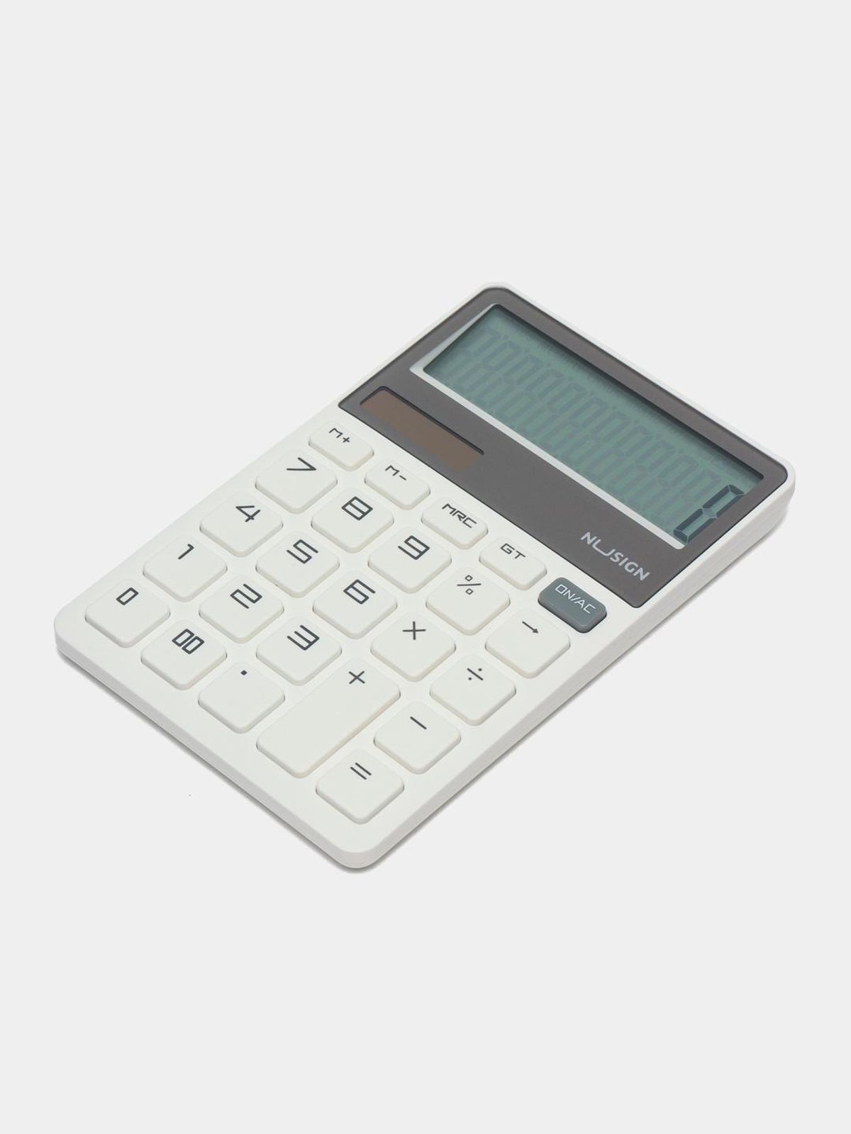 Kalkulyator 12 raqamli 163,3*106,3*20 mm. Deli White NS042
