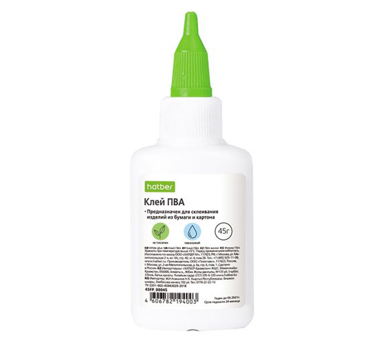 Hatber PVA yyelimi dispenser bilan, 45g