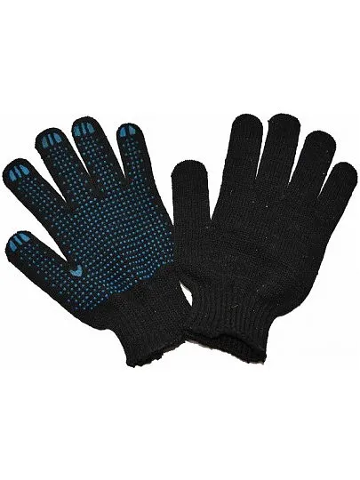 Перчатки ХБ "Точка" Black