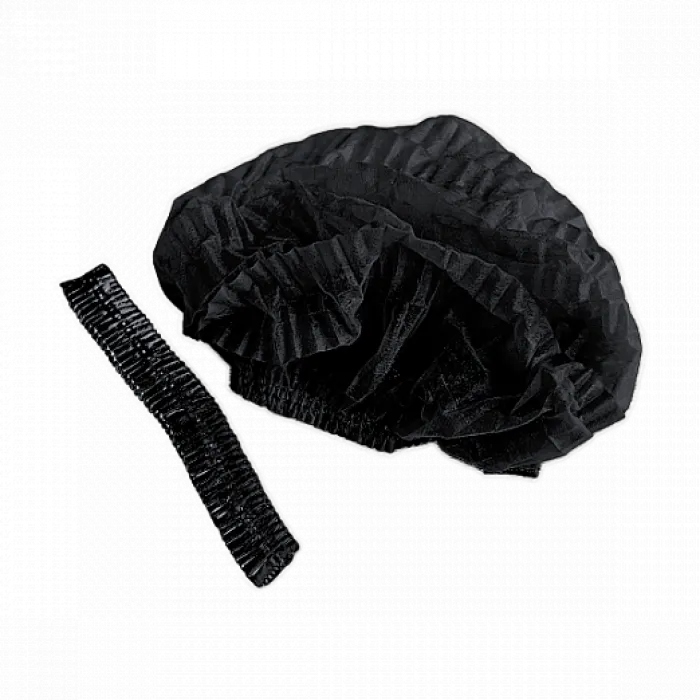 Медицинская шапочка-берет типа «Шарлотта» Black, 100 шт