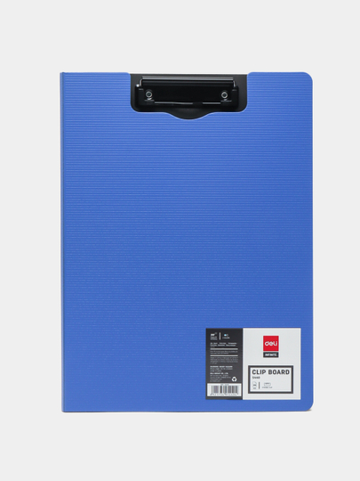 Планшет с зажимом Deli Blue P64