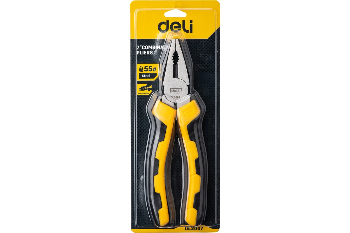 Плоскогубцы 7" EDL2007 Deli