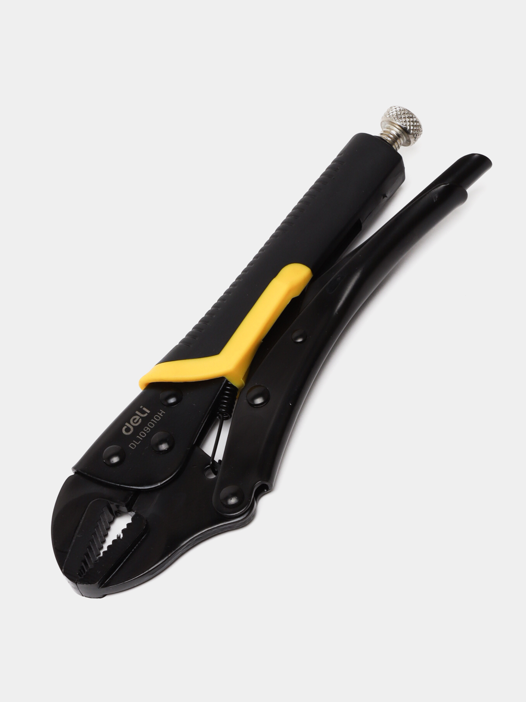 Плоскогубцы изогнутые с фиксацией Black DL109110H Deli