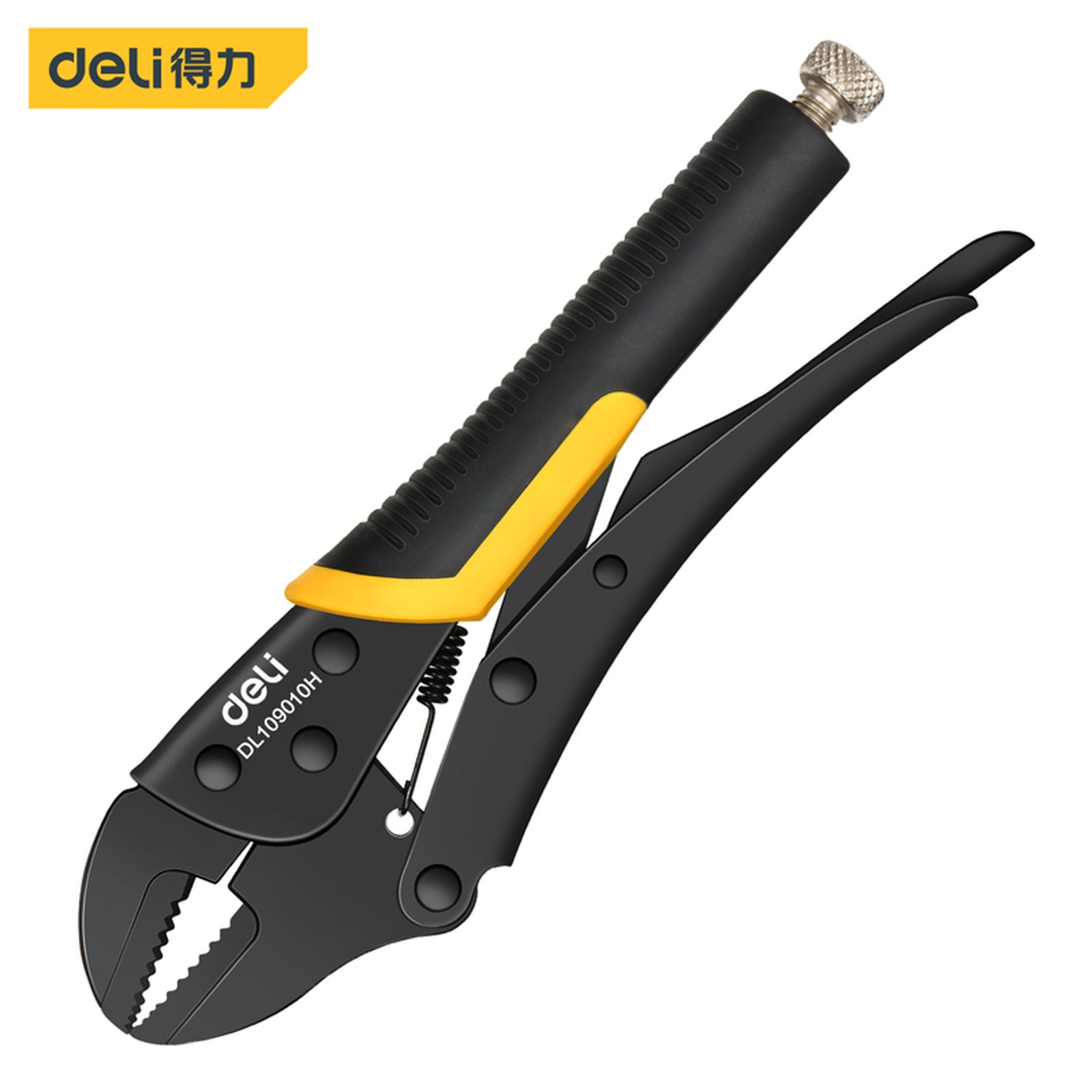 Плоскогубцы прямые с фиксацией Black DL109010HDeli
