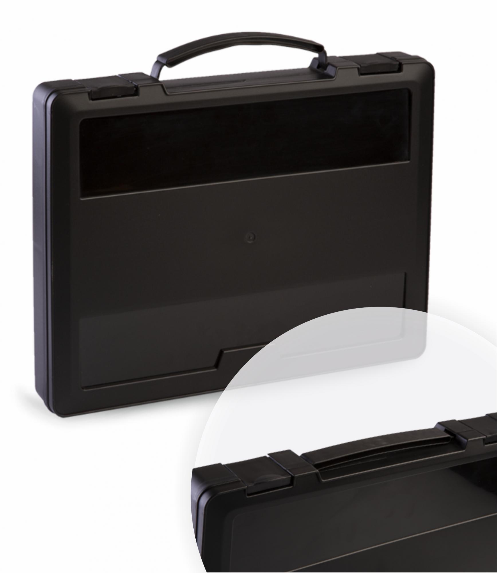 Портфель Стамм с выдвижной ручкой, 270*350*45мм, Black