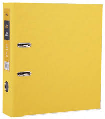 Папка-регистр А4 75мм Yellow Alta