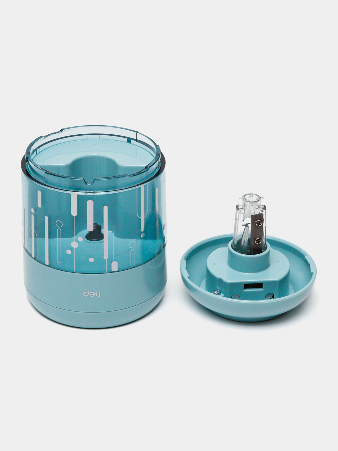 Точилка механическая на батарейках H508-BL Blue Deli
