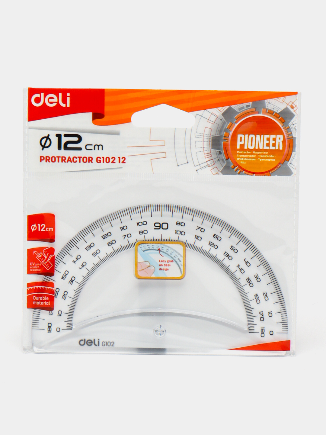 Транспортир 12см EG10212 Deli