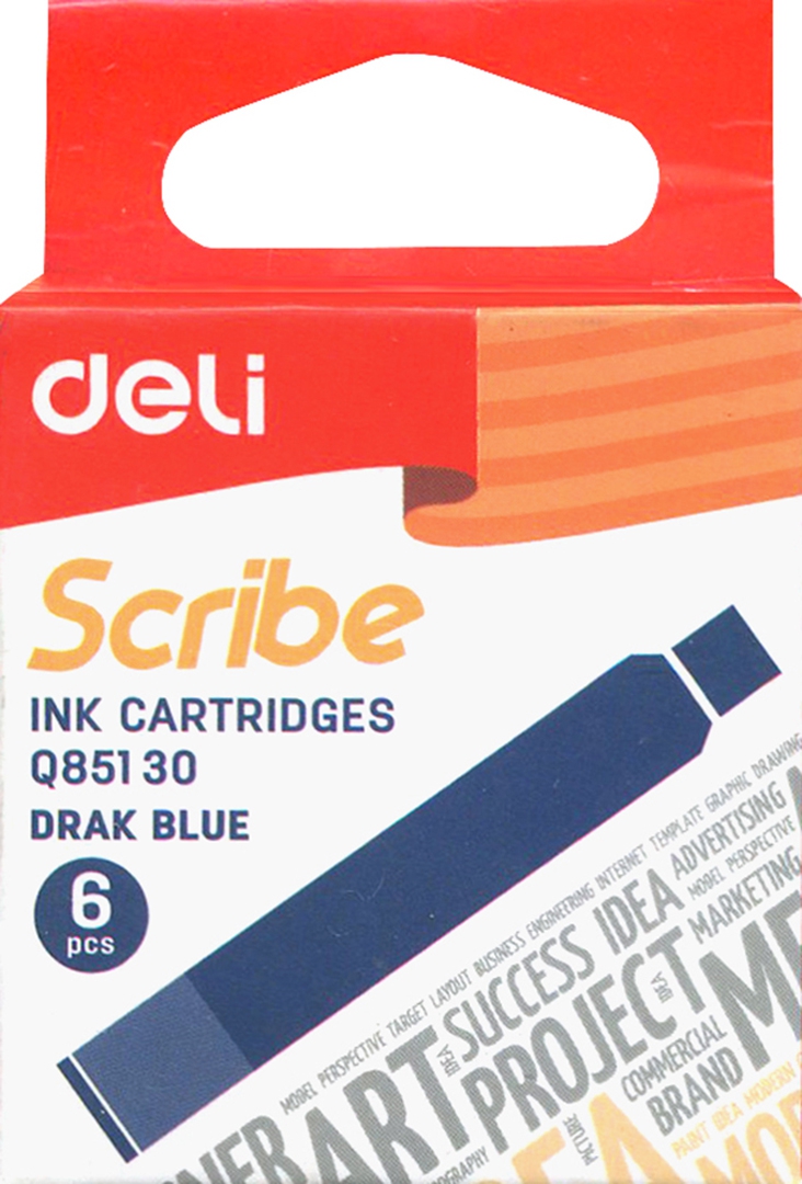 Картриджные чернила 6шт Blue 85130 Deli