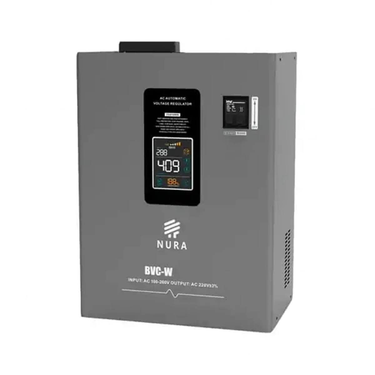 Стабилизатор NURA латорный, настенный 100-260V BVC-W-2KVA