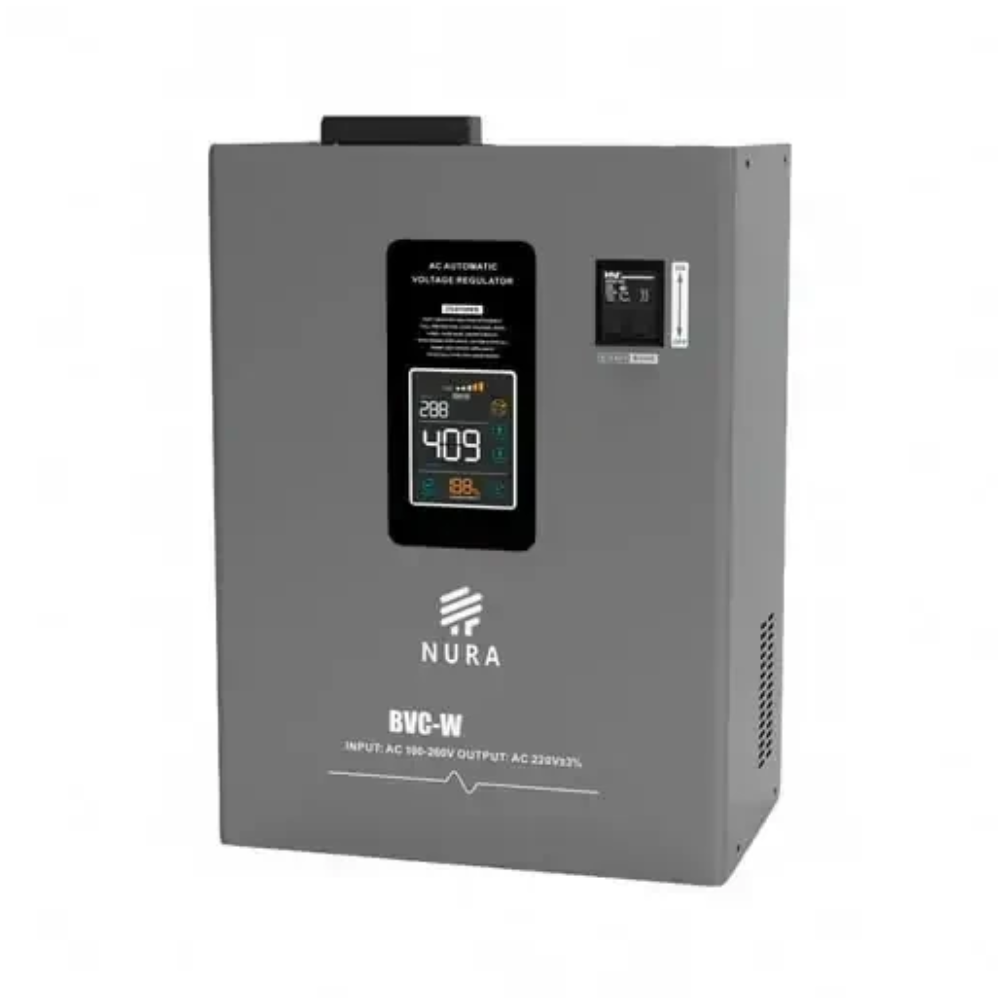 Стабилизатор NURA латорный, настенный 100-260V BVC-W-1KVA