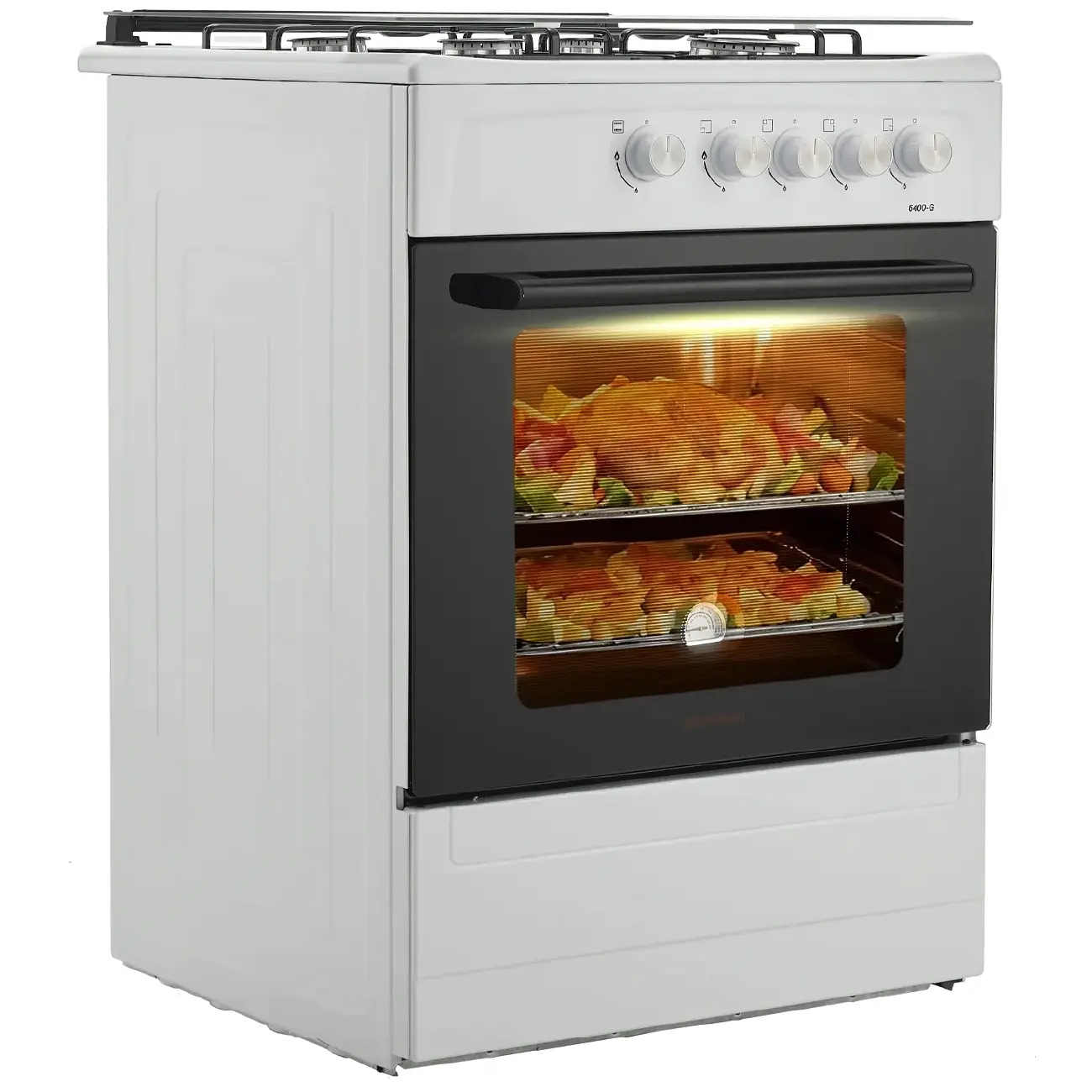 Газовая плита Shivaki 6400-G White