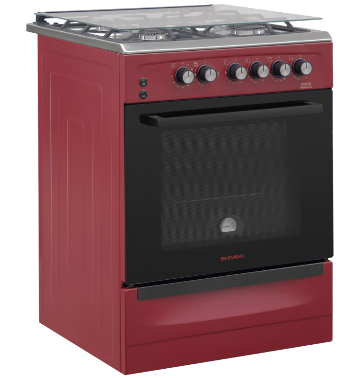 Газовая плита Shivaki 6402-G Vinous Inox