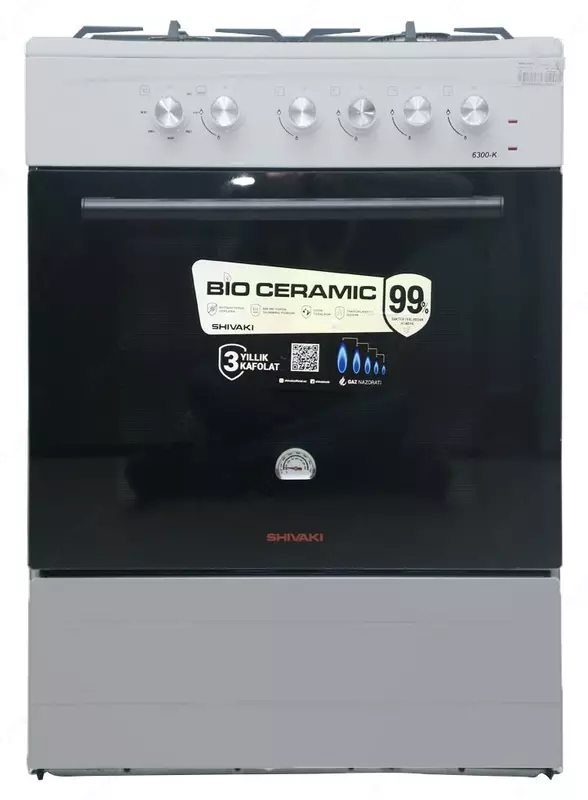 Газовая плита Eco 6300-K Silver