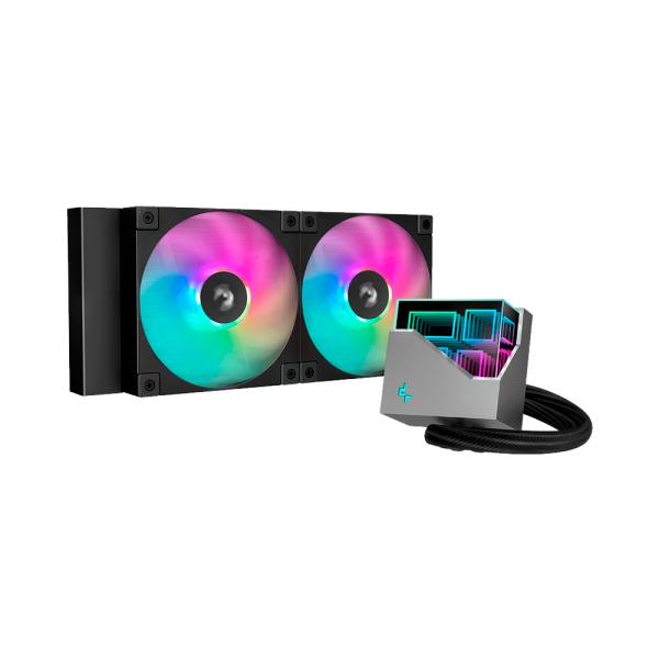 Кулер для корпуса компьютера  LT240 A-RGB Black