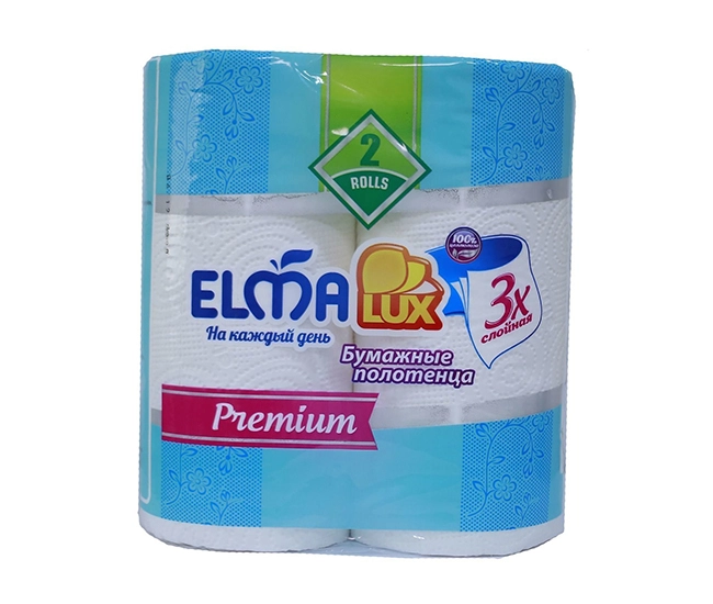 Бумажные полотенца Elma Lux 3х