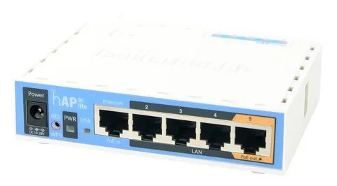 Маршрутизатор Mikrotik HAP LITE RB952UI-5AC-2ND;
