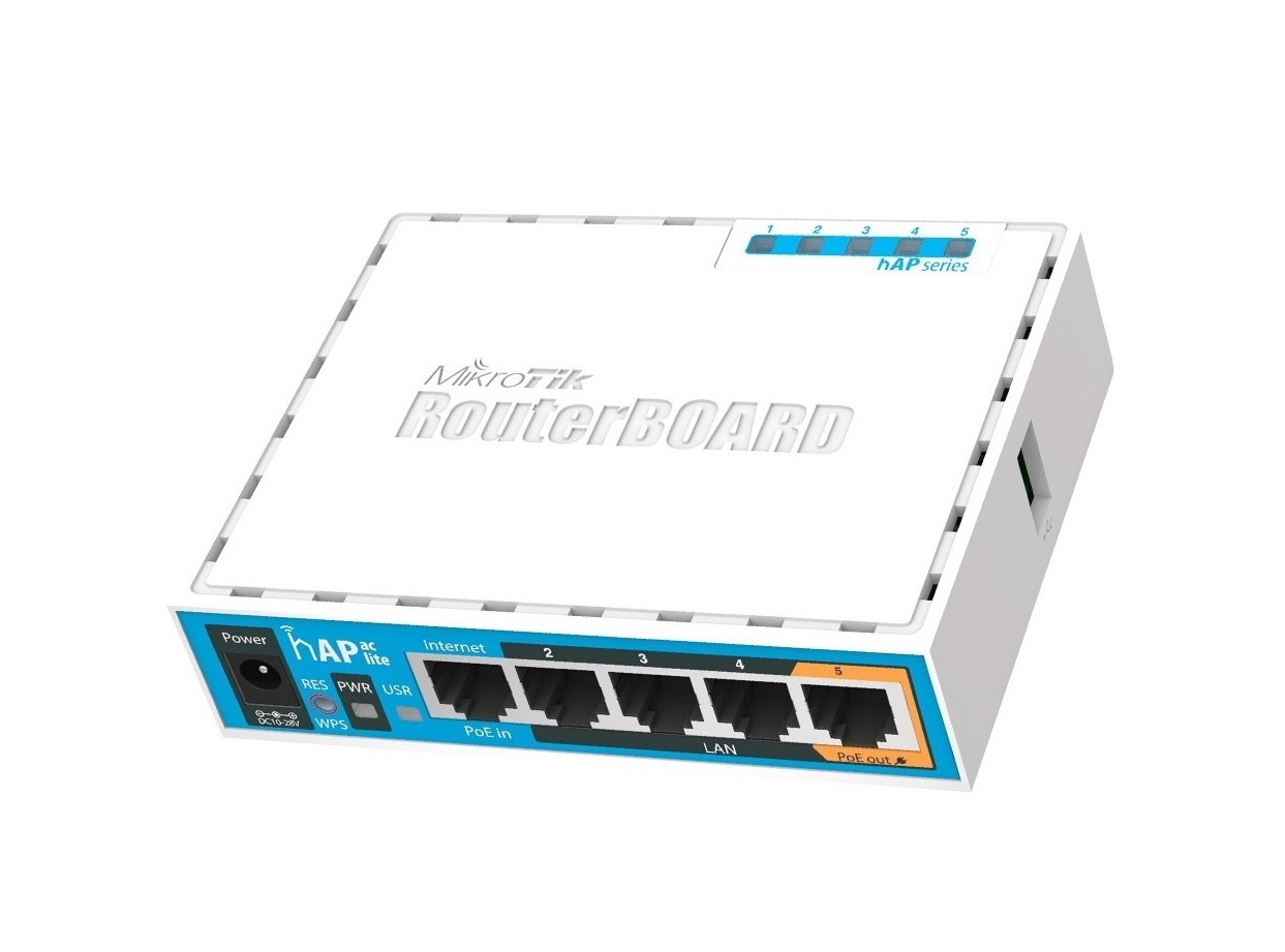 Маршрутизатор Mikrotik HAP LITE RB952UI-5AC-2ND;