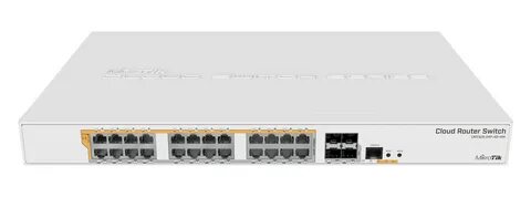 Коммутатор Mikrotik CRS328-24P-4S+RM;