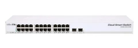 Коммутатор Mikrotik CSS326-24S+2S+RM;