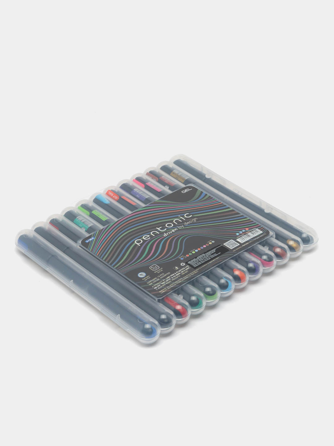 Ручка гелевая Pentonic Gel 0.6-1.0мм 12 цв. Linc в блистере
