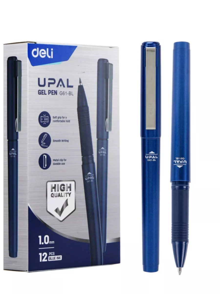 Ручка гелевая 1,0мм EG159-BL Blue Deli