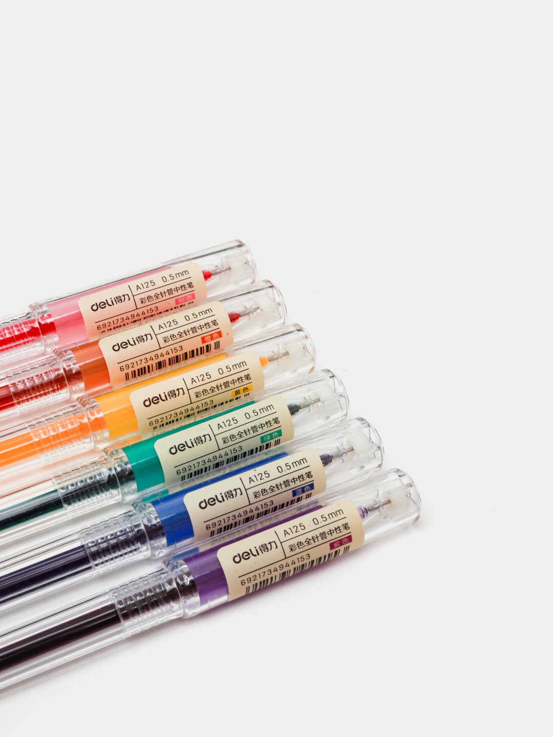 Ручка гелевая в наб. 6шт 0,5мм A125 Assorti D