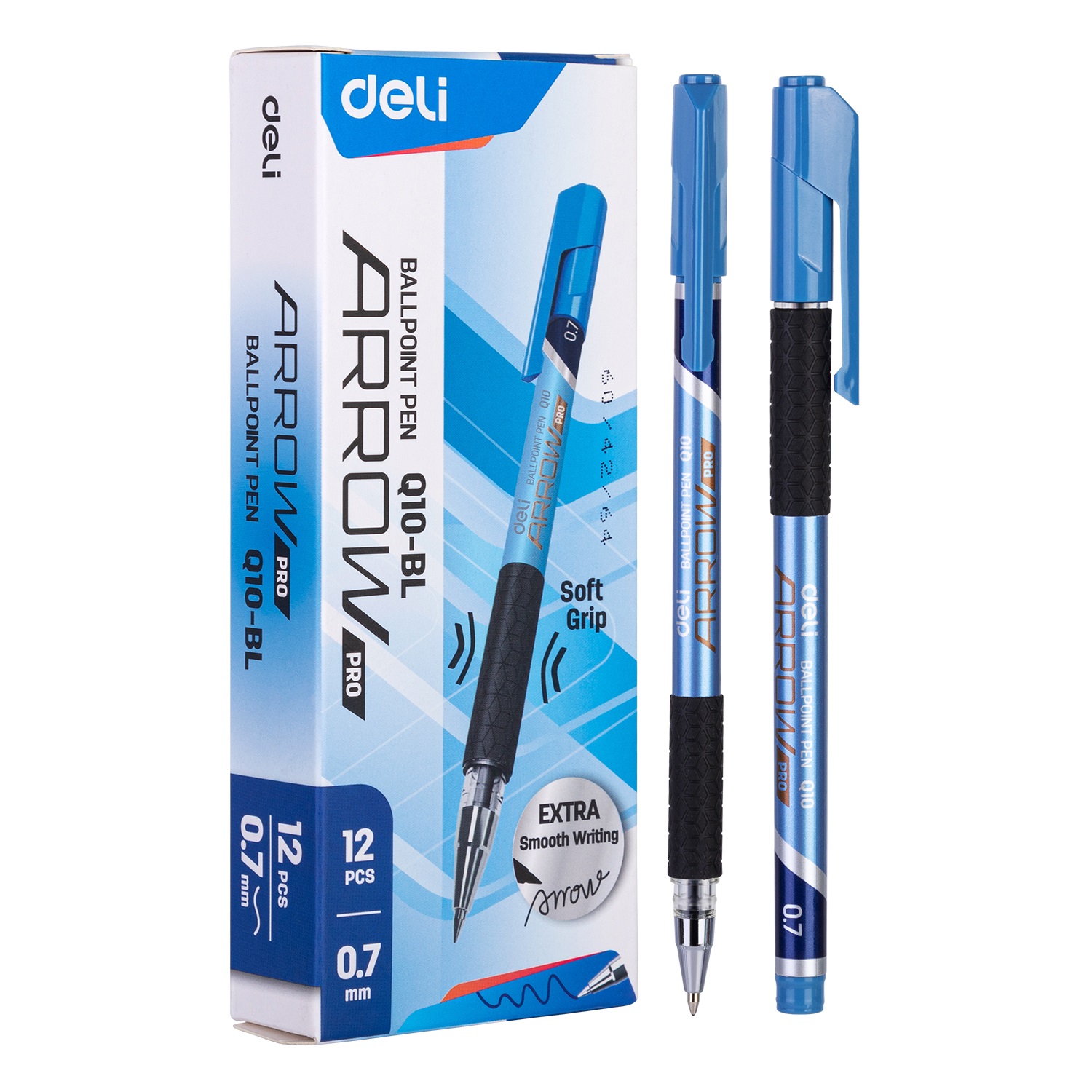 Ручка шариковая 0,7мм Q1-BL Blue Deli