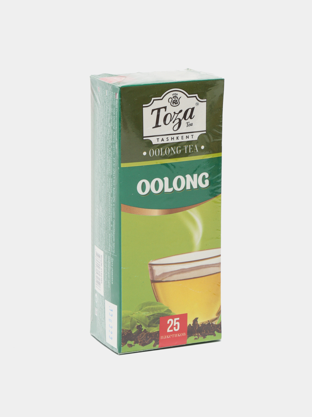 Чай зелёный Toza с Oolong, пакетированный, 25 шт