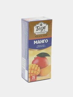 Чай чёрный Toza с ароматом манго, пакетированный, 25 шт