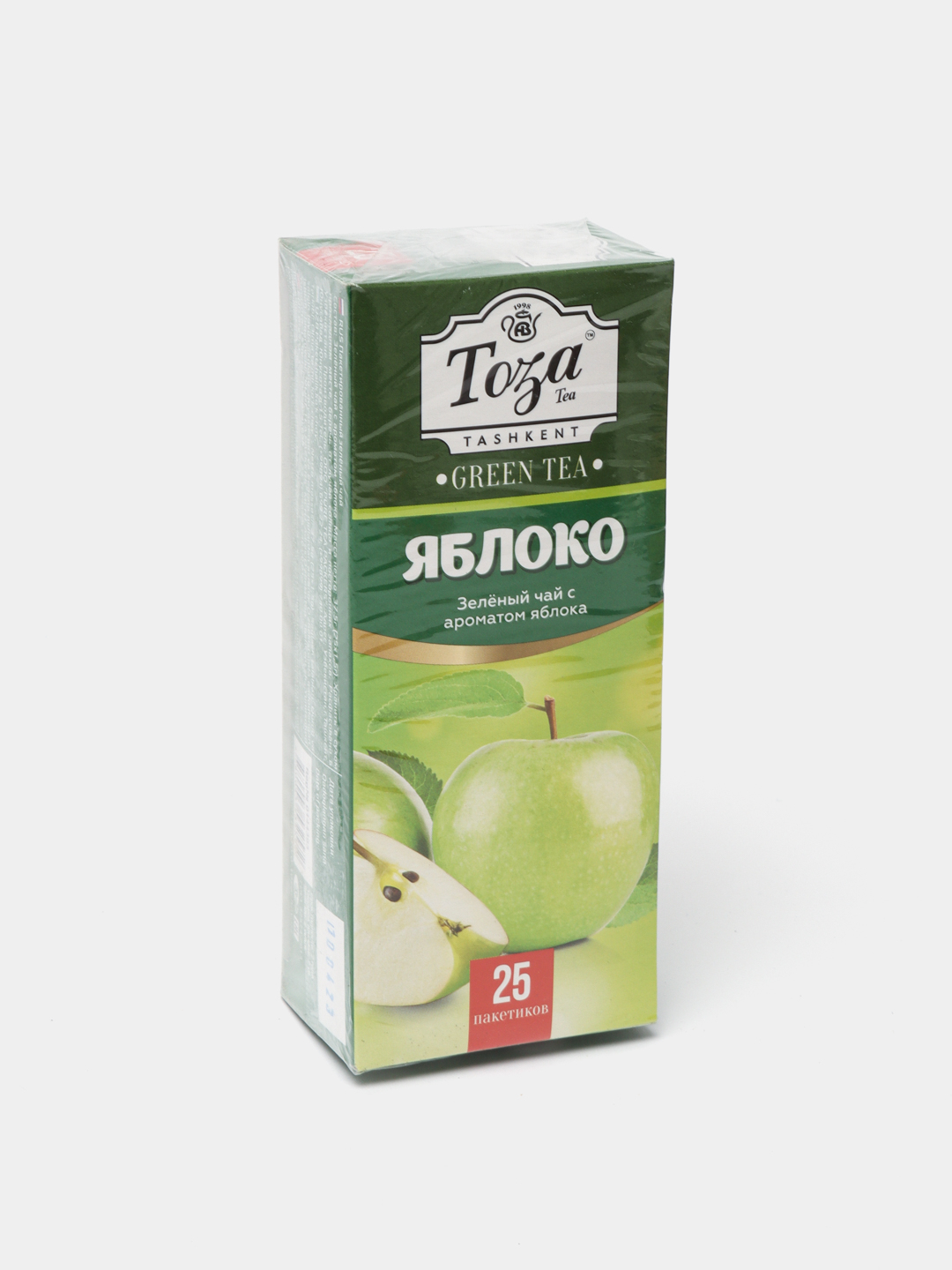 Чай зелёный Toza со вкусом яблока, 80 г