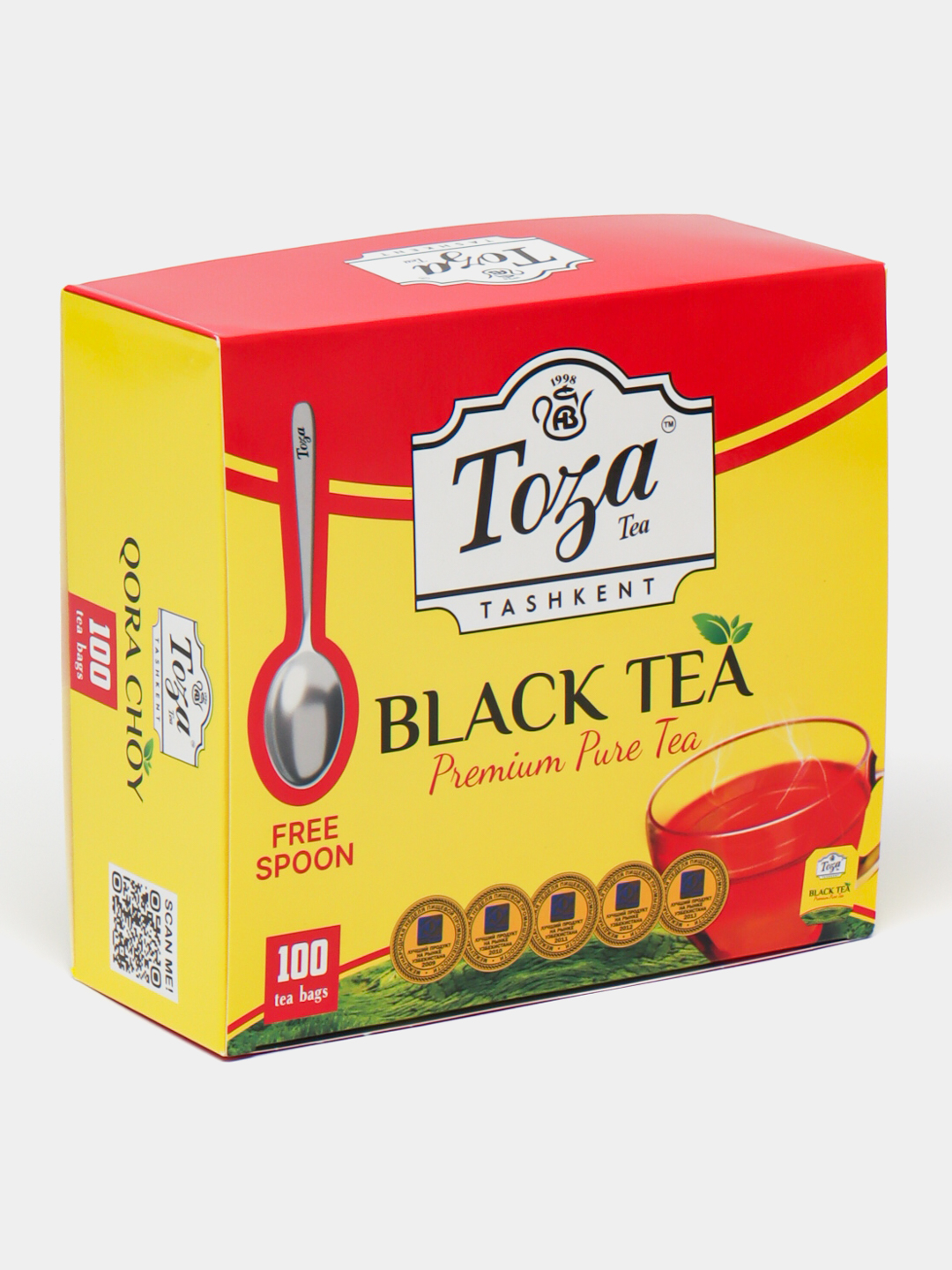 Чай чёрный Toza, 100 пакетиков