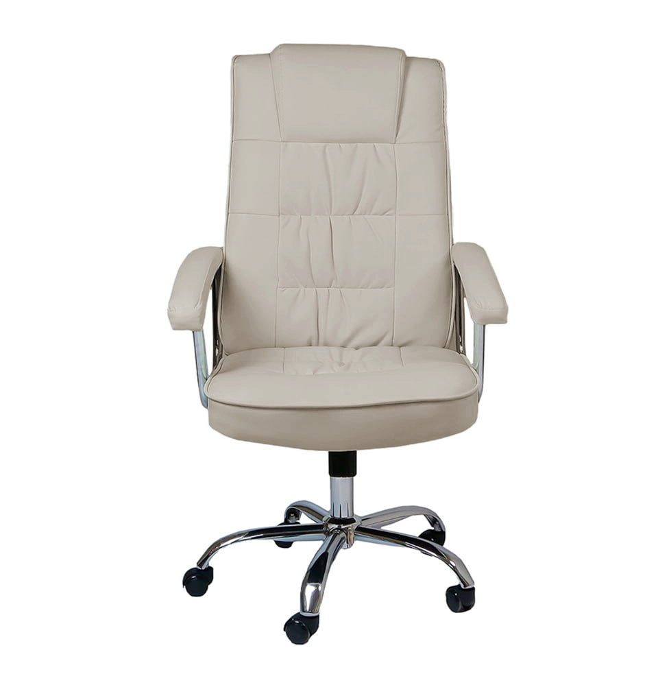 Кресло руководительское LEO CHROME офисное, Beige