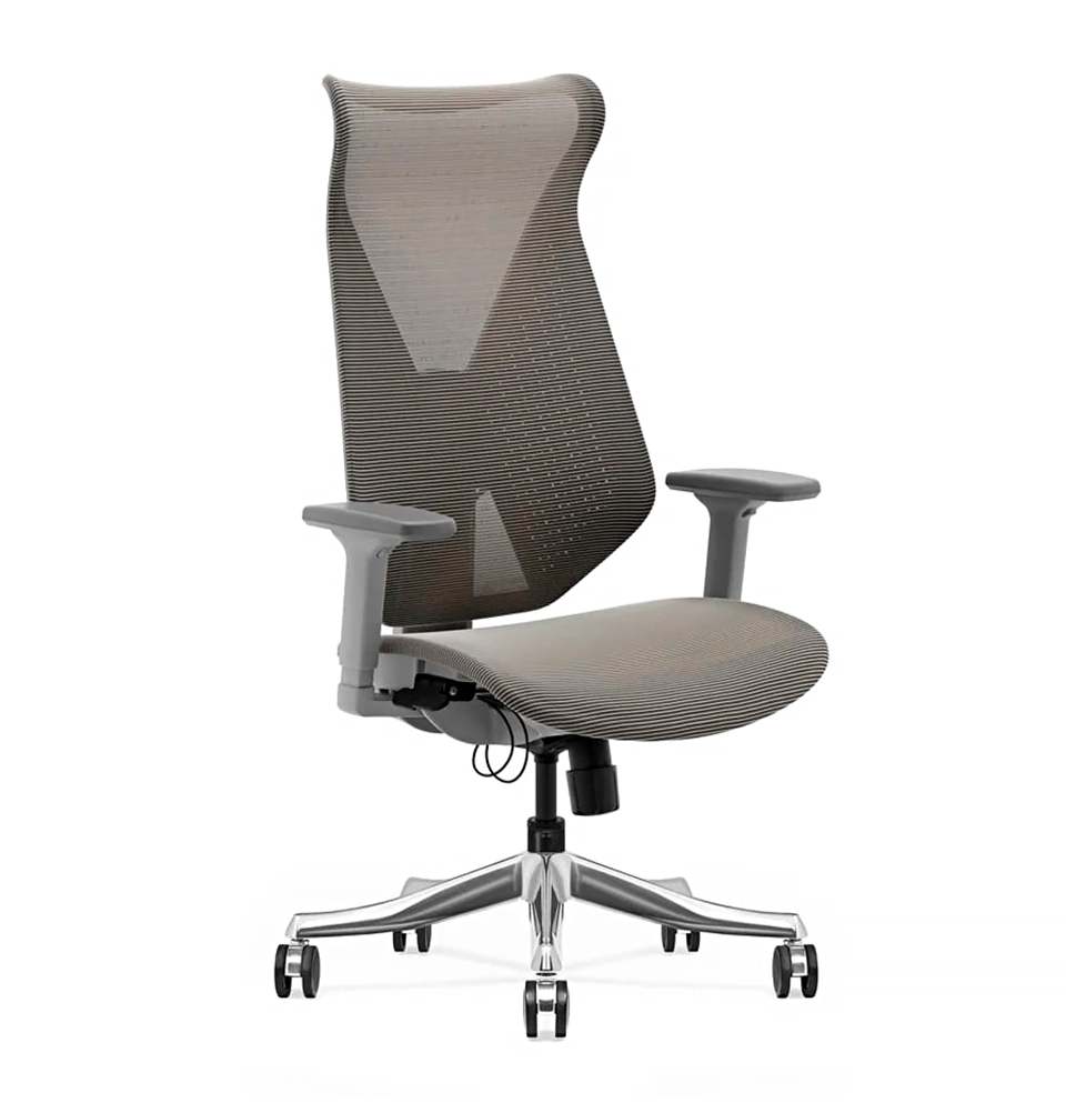 Кресло руководительское WARRIOR CHROME офисное, Gray