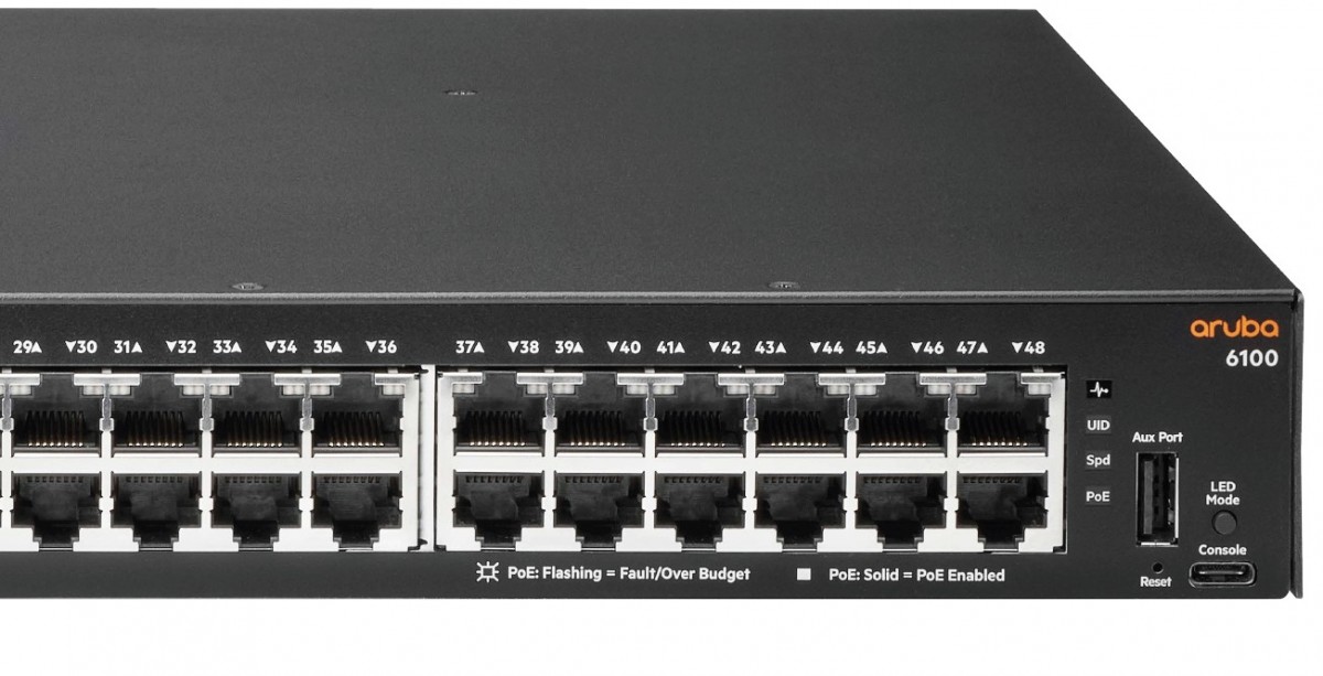 Коммутатор Aruba 6100, 48 портов, 4SFP+, Switch