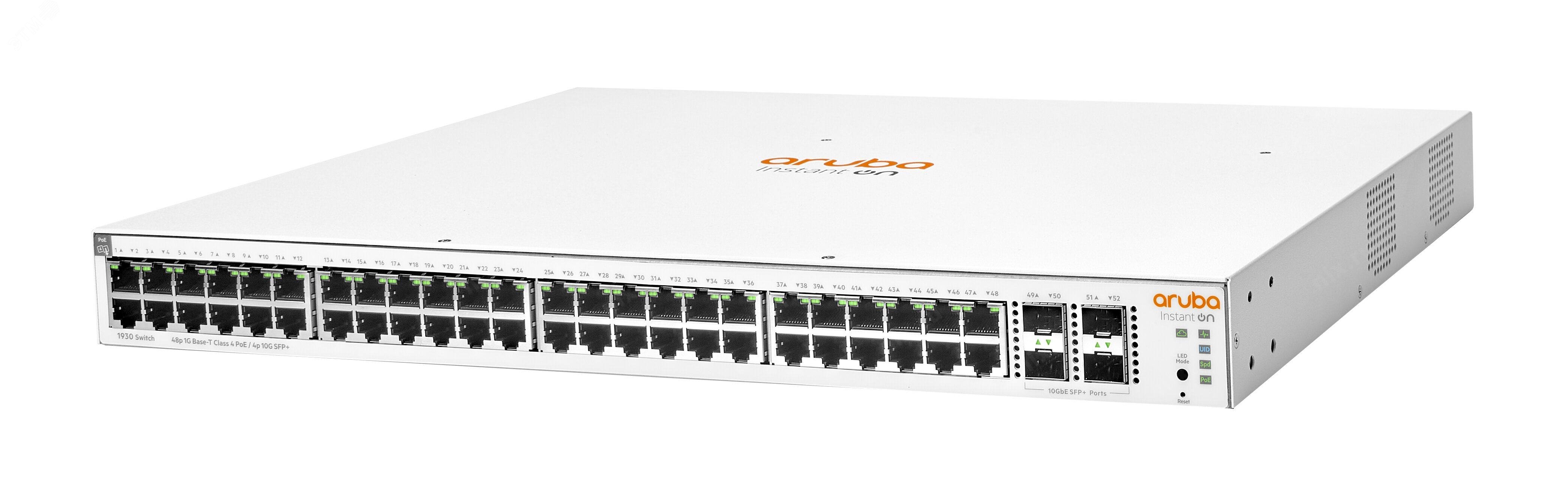 Коммутатор Aruba HPE ION 1930, 24 порта, 4 SFP+, мощность 370 Вт,