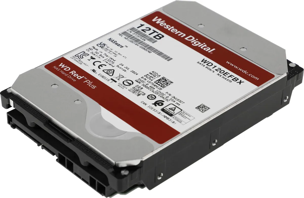 Qattiq disk WD 12TB, 256MB kesh, SATA III, 7200 ayl/min, RED PLUS