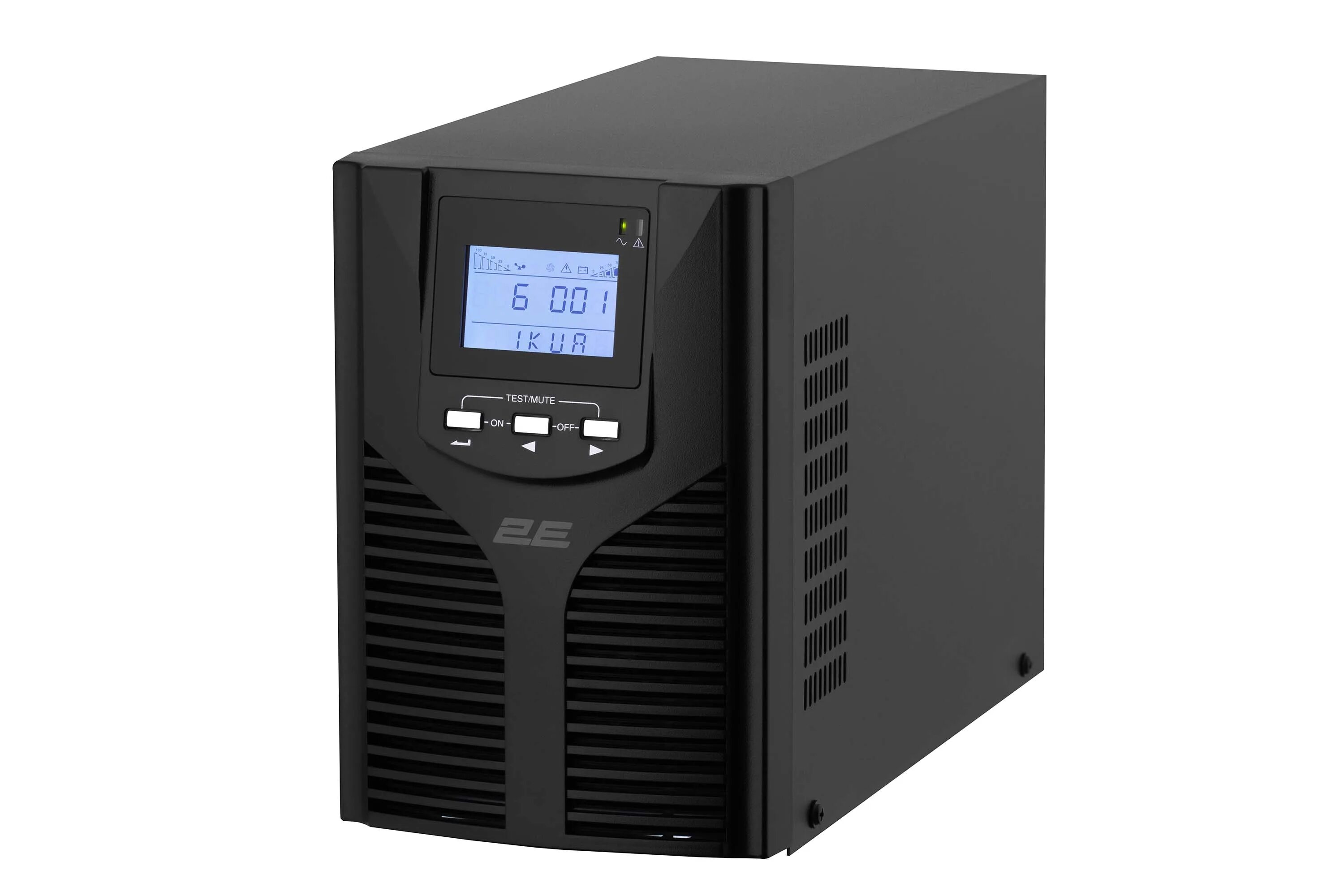 Источник бесперебойного питания 2E OD2000, 2000 ВА / 1800 Вт, ЖК-дисплей, USB, 2 розетки Schuko