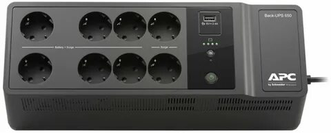 Источник бесперебойного питания APC/BE650G2-GR/Back-UPS/Line Interactive/Schuko/650 ВА/400 W
