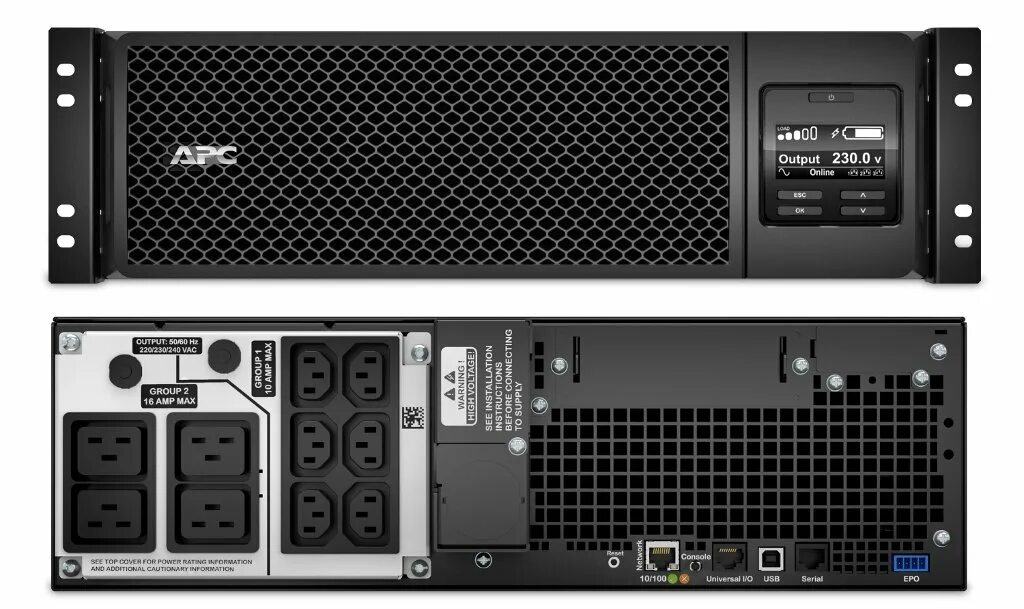 Источник бесперебойного питания APC/SRTG5KXLI/Smart/On-Line/R-T/IEC/5 000 ВА/4 500 W