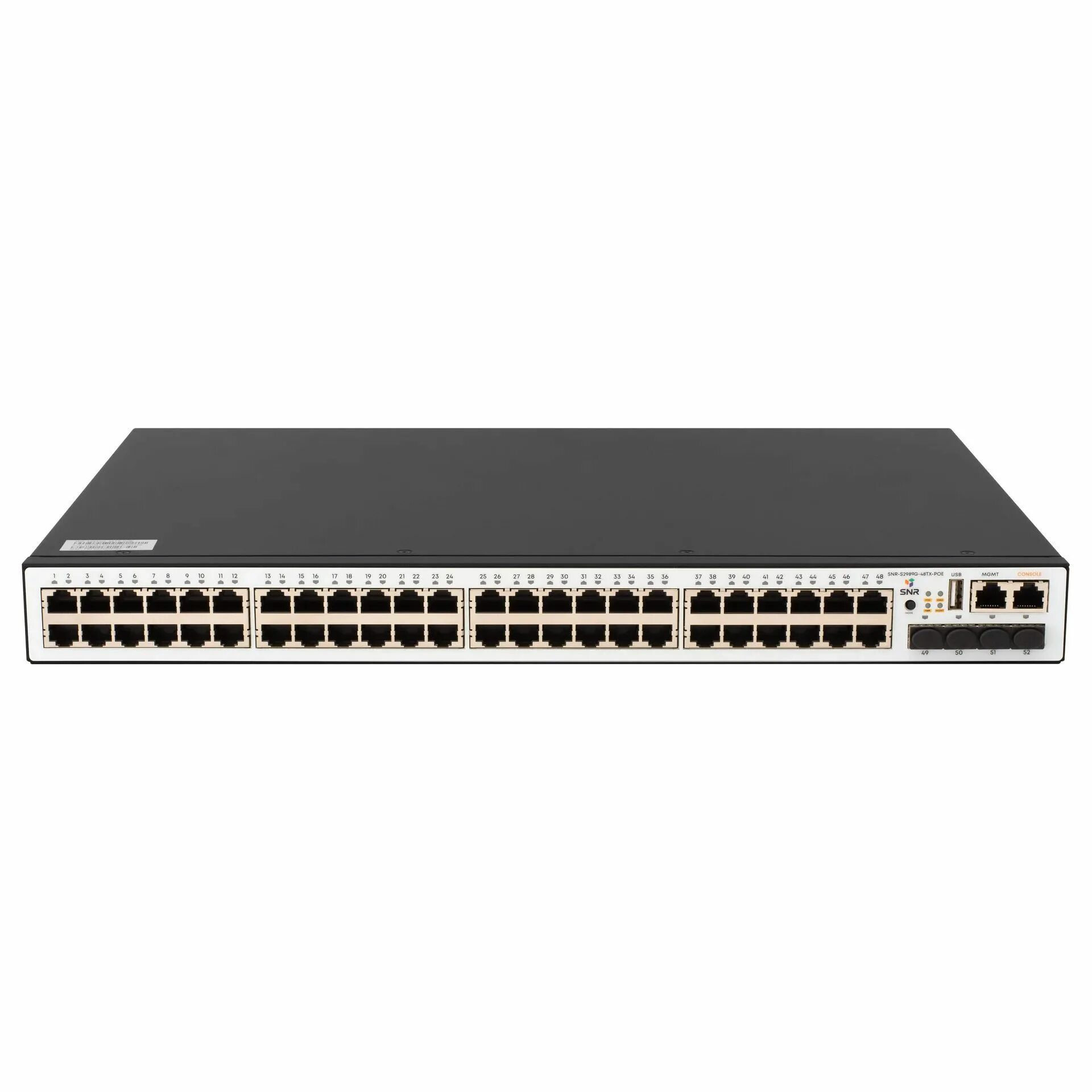 Boshqariladigan 2+ darajali SNR-S5310G-48TX-2AC