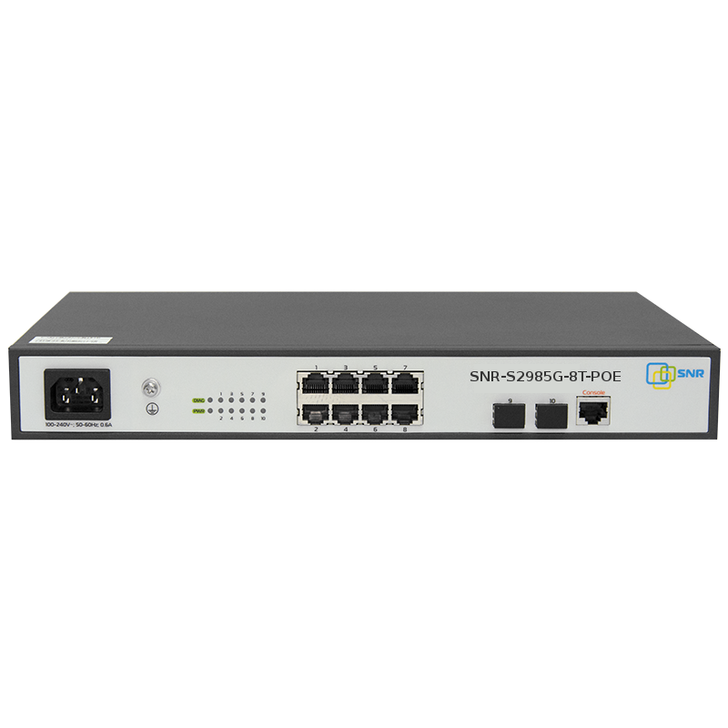 Tarmoqli HUB SNR POE 8+2+1 port